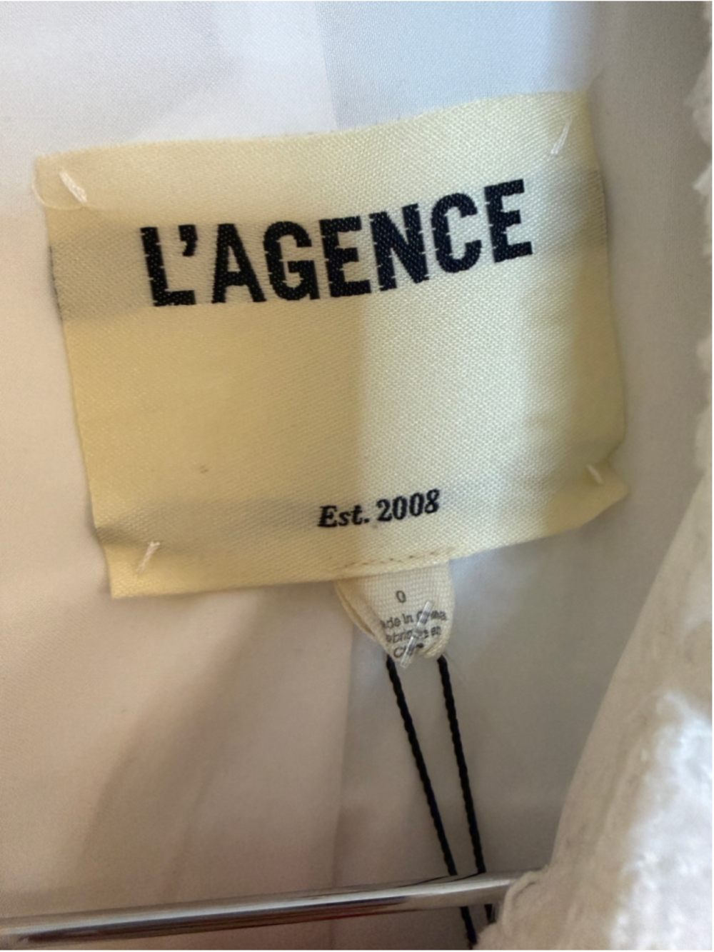 L'AGENCE White Cove Cropped Tweed Jacket NWT Size XS- Small - Picture 4 of 9